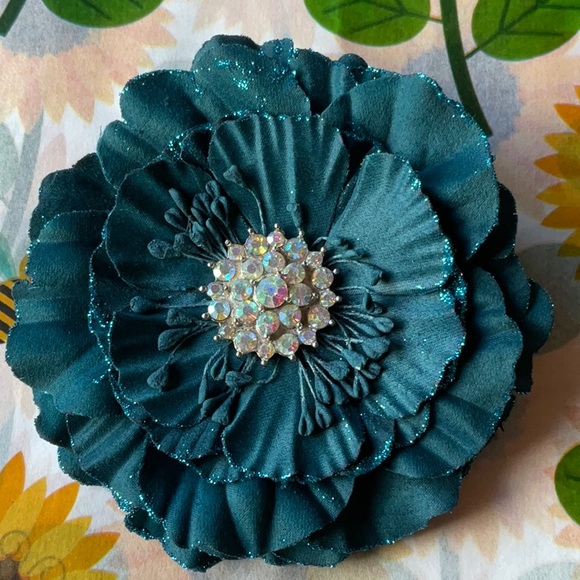 🪻 TIEKS TEAL FLOWER 🪻 NWOT - Picture 8 of 16